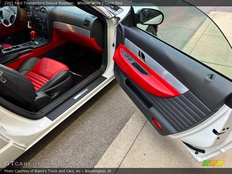 Whisper White / Torch Red 2002 Ford Thunderbird Deluxe Roadster