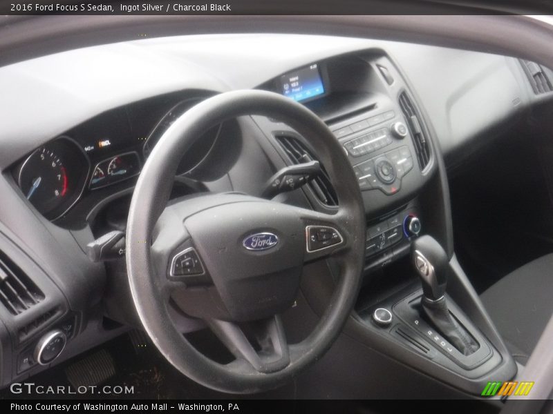 Ingot Silver / Charcoal Black 2016 Ford Focus S Sedan