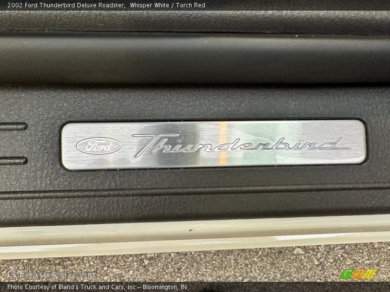 Whisper White / Torch Red 2002 Ford Thunderbird Deluxe Roadster