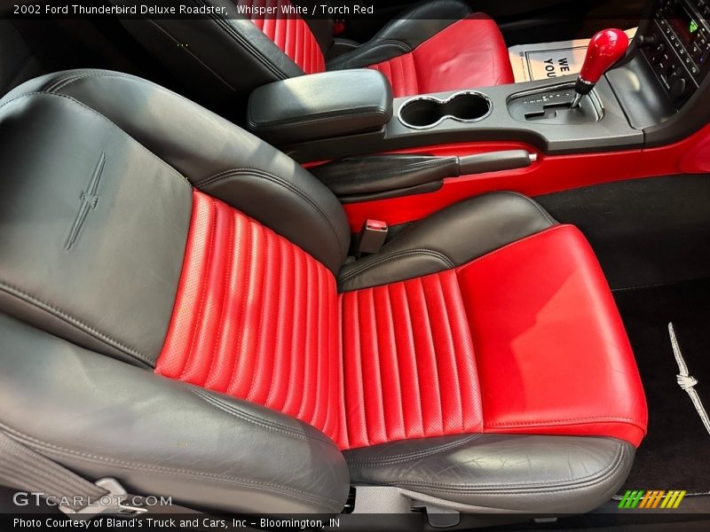 Whisper White / Torch Red 2002 Ford Thunderbird Deluxe Roadster