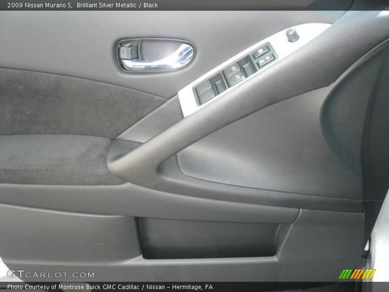 Brilliant Silver Metallic / Black 2009 Nissan Murano S