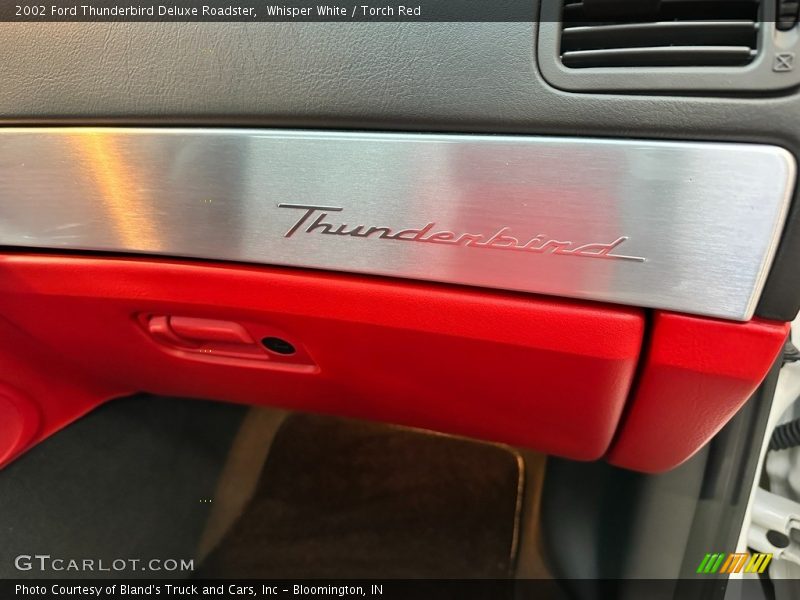 Whisper White / Torch Red 2002 Ford Thunderbird Deluxe Roadster