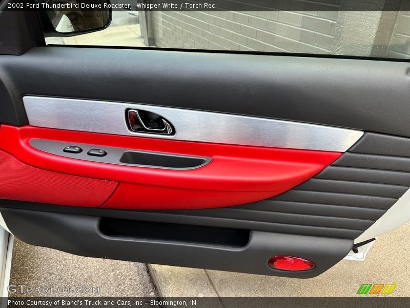Whisper White / Torch Red 2002 Ford Thunderbird Deluxe Roadster