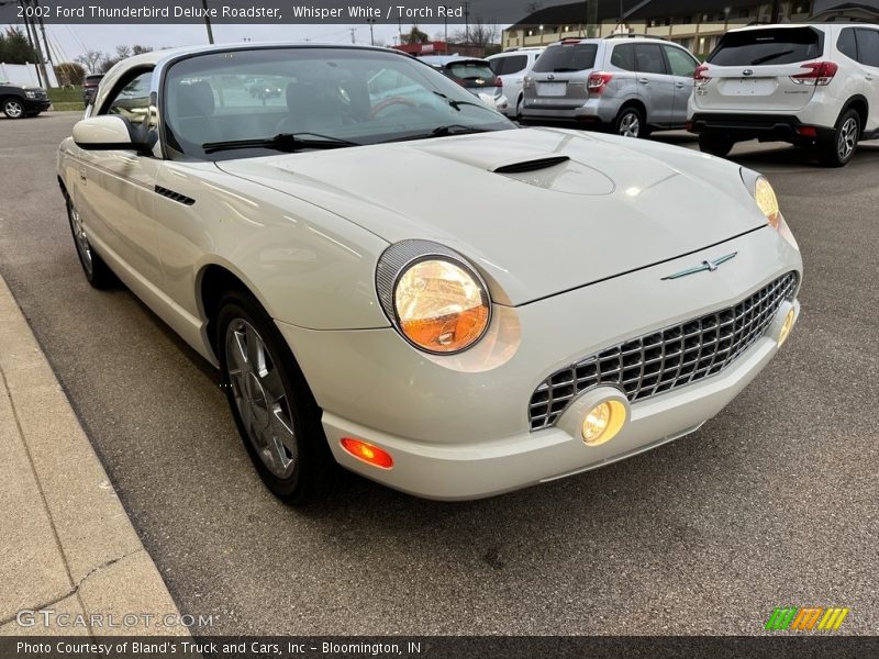 Whisper White / Torch Red 2002 Ford Thunderbird Deluxe Roadster