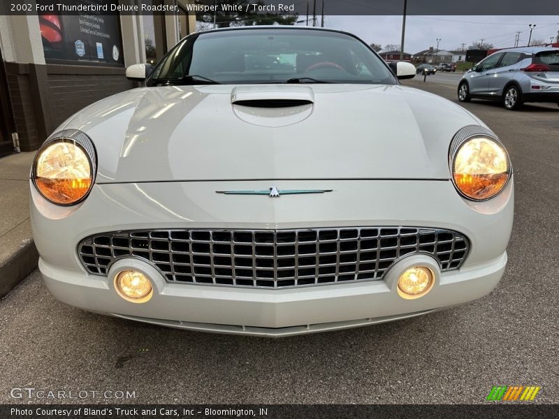 Whisper White / Torch Red 2002 Ford Thunderbird Deluxe Roadster