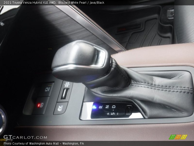 Blizzard White Pearl / Java/Black 2021 Toyota Venza Hybrid XLE AWD