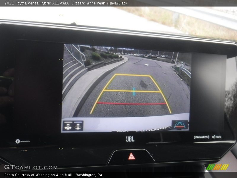 Blizzard White Pearl / Java/Black 2021 Toyota Venza Hybrid XLE AWD