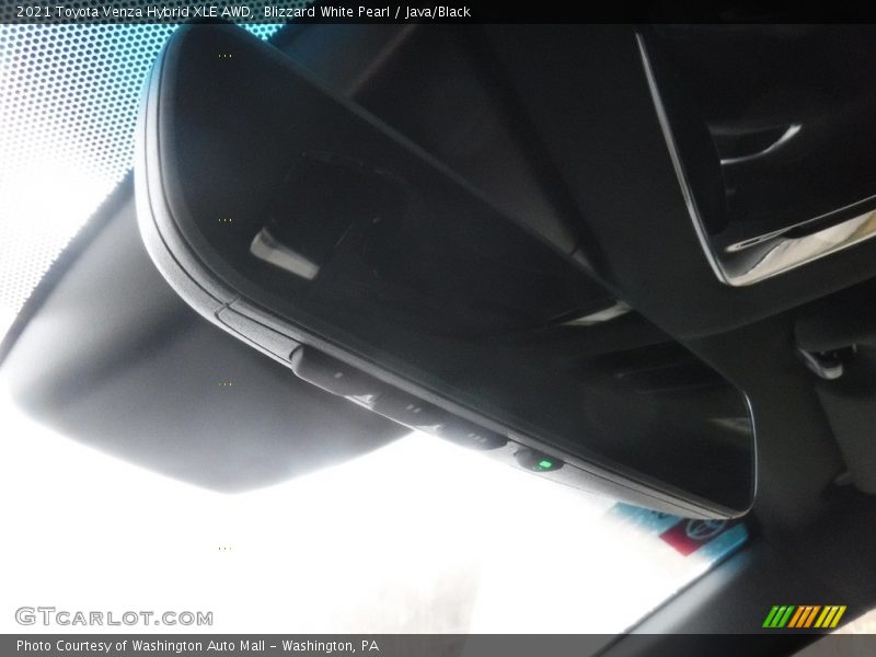 Blizzard White Pearl / Java/Black 2021 Toyota Venza Hybrid XLE AWD