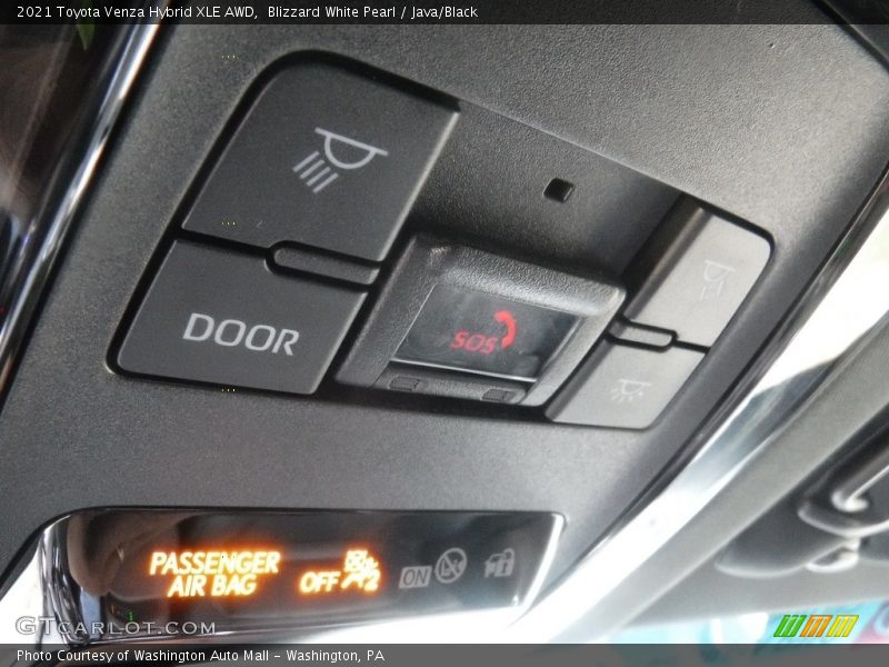 Blizzard White Pearl / Java/Black 2021 Toyota Venza Hybrid XLE AWD