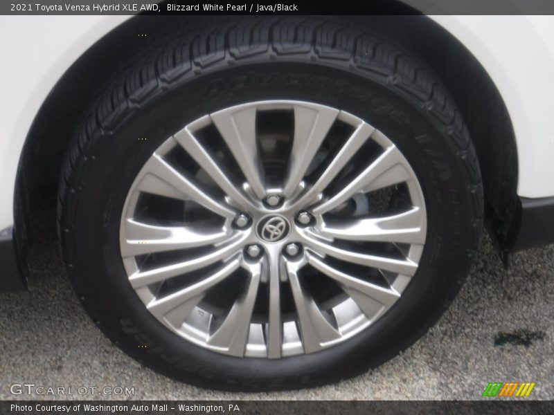 Blizzard White Pearl / Java/Black 2021 Toyota Venza Hybrid XLE AWD