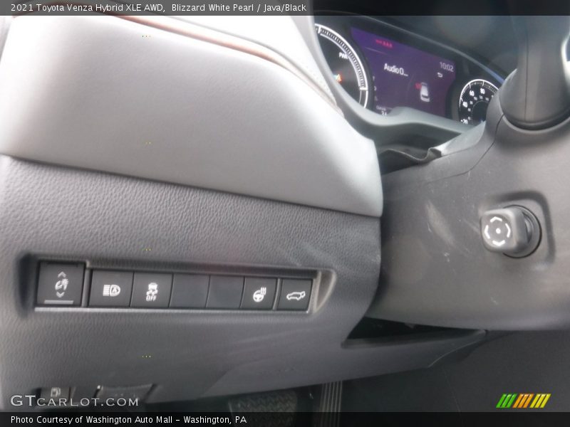 Blizzard White Pearl / Java/Black 2021 Toyota Venza Hybrid XLE AWD