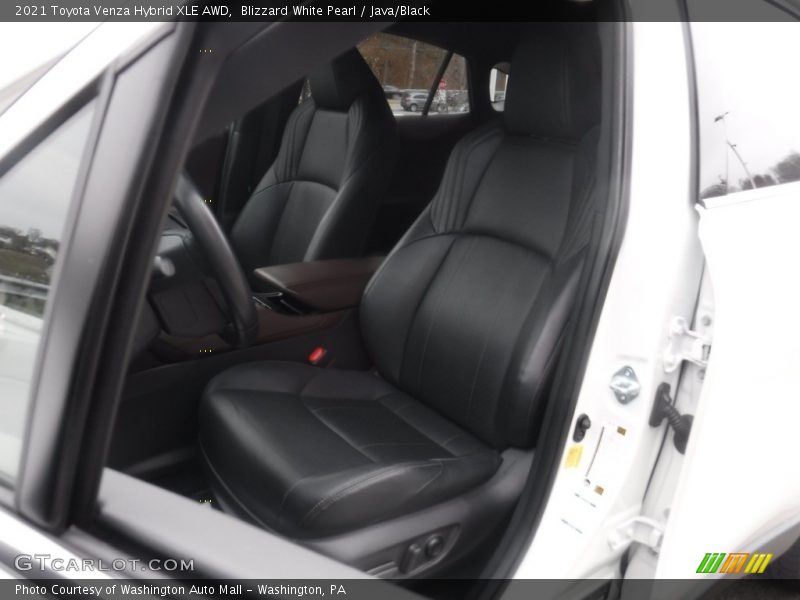 Blizzard White Pearl / Java/Black 2021 Toyota Venza Hybrid XLE AWD