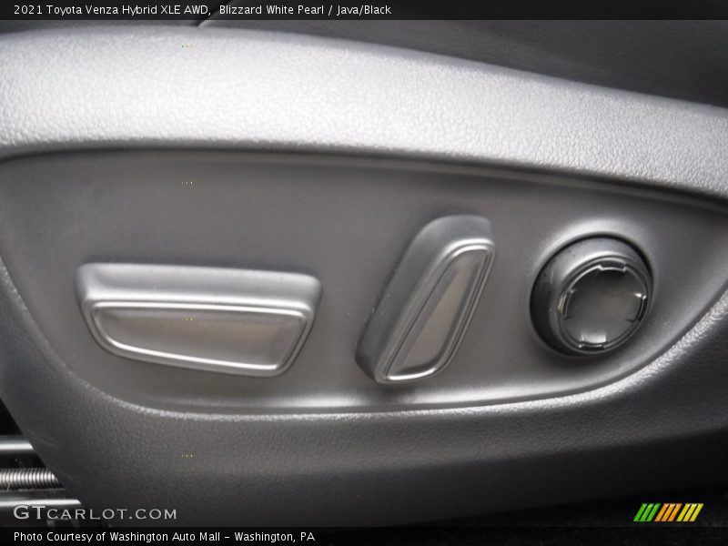 Blizzard White Pearl / Java/Black 2021 Toyota Venza Hybrid XLE AWD