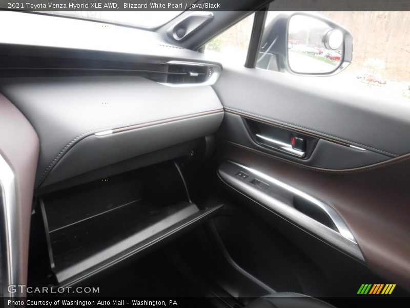 Blizzard White Pearl / Java/Black 2021 Toyota Venza Hybrid XLE AWD