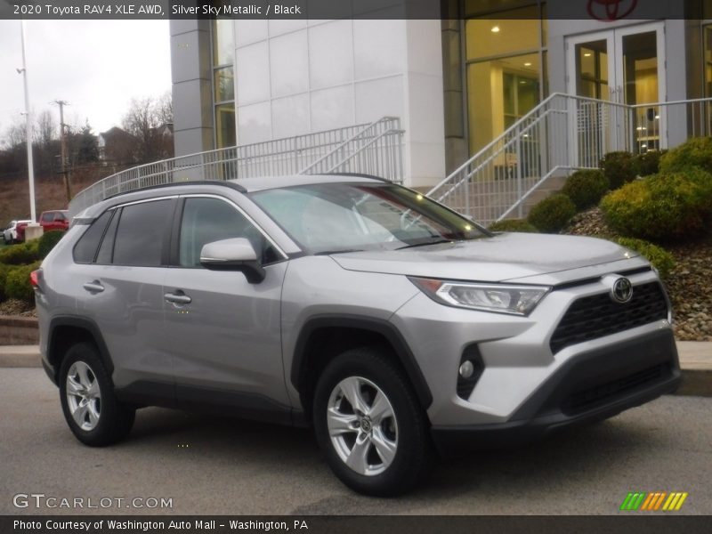 Silver Sky Metallic / Black 2020 Toyota RAV4 XLE AWD