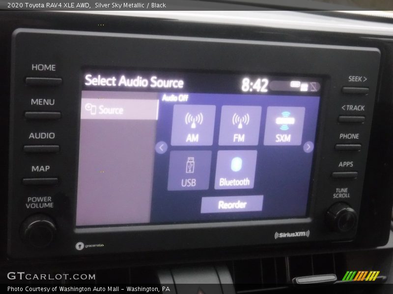 Silver Sky Metallic / Black 2020 Toyota RAV4 XLE AWD