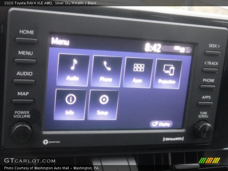 Silver Sky Metallic / Black 2020 Toyota RAV4 XLE AWD