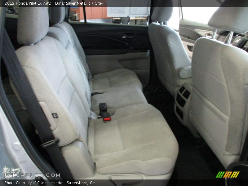 Lunar Silver Metallic / Gray 2019 Honda Pilot LX AWD