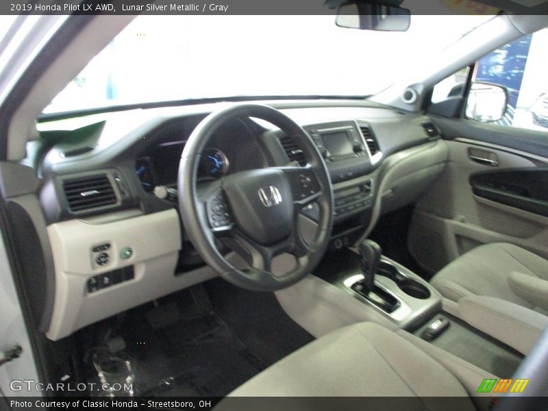 Lunar Silver Metallic / Gray 2019 Honda Pilot LX AWD