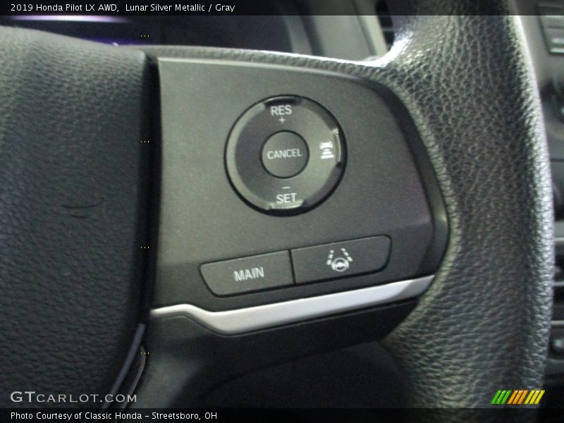 Lunar Silver Metallic / Gray 2019 Honda Pilot LX AWD