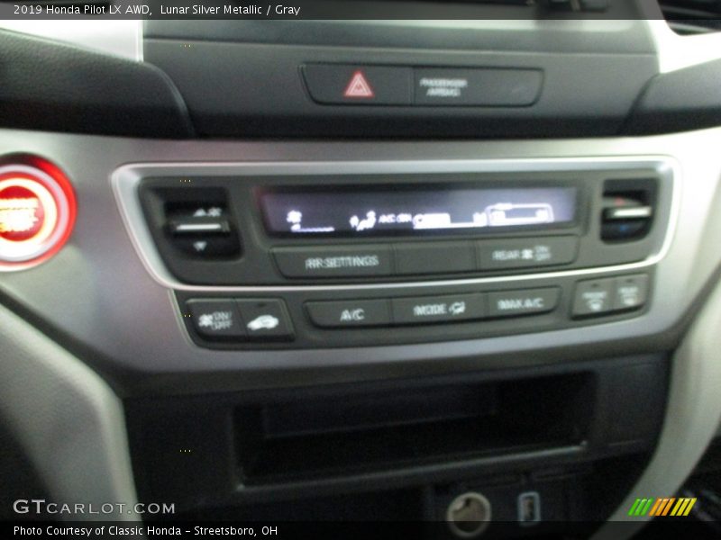 Lunar Silver Metallic / Gray 2019 Honda Pilot LX AWD