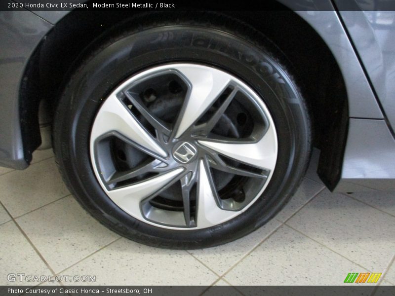 Modern Steel Metallic / Black 2020 Honda Civic LX Sedan