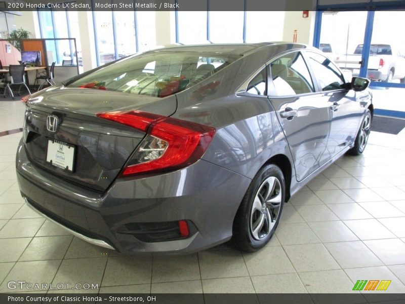 Modern Steel Metallic / Black 2020 Honda Civic LX Sedan
