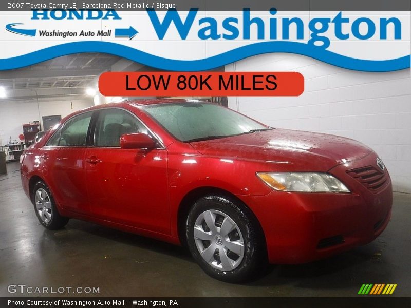 Barcelona Red Metallic / Bisque 2007 Toyota Camry LE