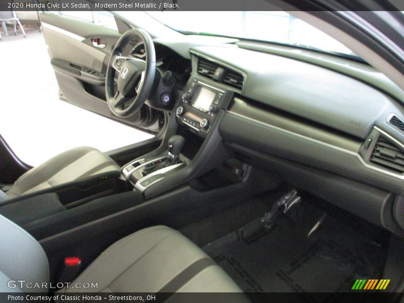 Modern Steel Metallic / Black 2020 Honda Civic LX Sedan