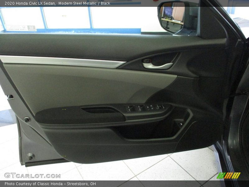 Modern Steel Metallic / Black 2020 Honda Civic LX Sedan