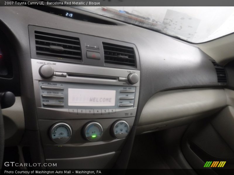 Barcelona Red Metallic / Bisque 2007 Toyota Camry LE