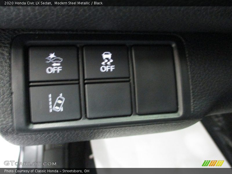 Modern Steel Metallic / Black 2020 Honda Civic LX Sedan