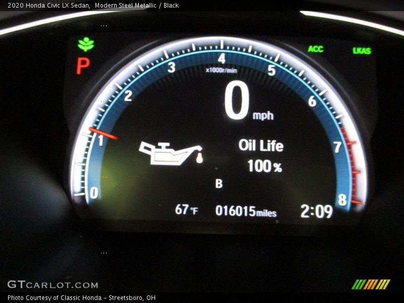 Modern Steel Metallic / Black 2020 Honda Civic LX Sedan