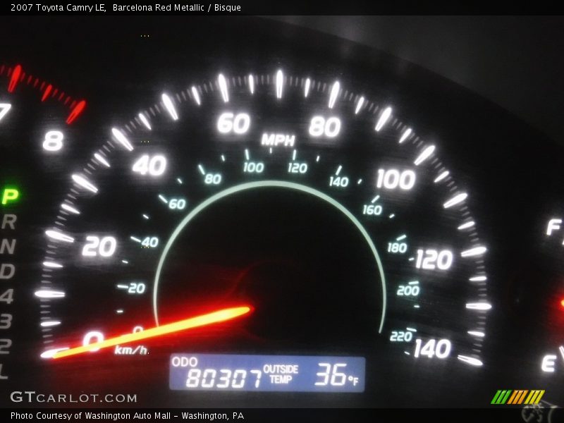 Barcelona Red Metallic / Bisque 2007 Toyota Camry LE