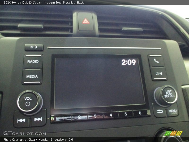 Modern Steel Metallic / Black 2020 Honda Civic LX Sedan