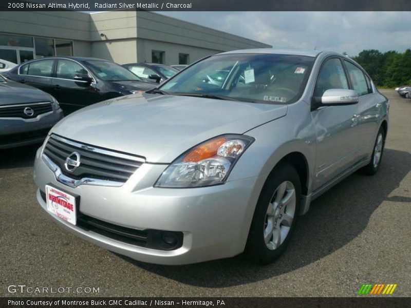 Radiant Silver Metallic / Charcoal 2008 Nissan Altima Hybrid