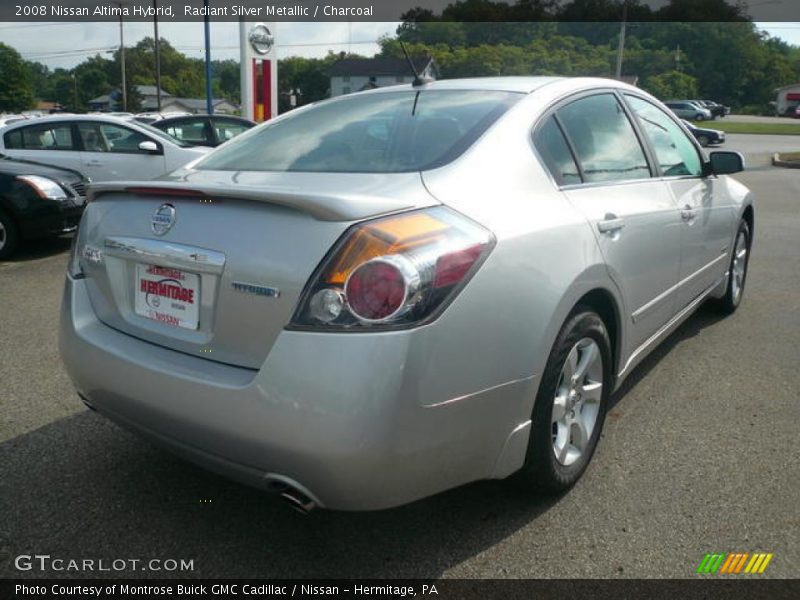 Radiant Silver Metallic / Charcoal 2008 Nissan Altima Hybrid