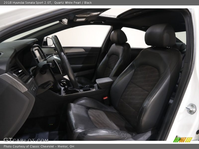 Quartz White Pearl / Black 2018 Hyundai Sonata Sport 2.0T