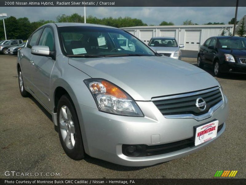 Radiant Silver Metallic / Charcoal 2008 Nissan Altima Hybrid