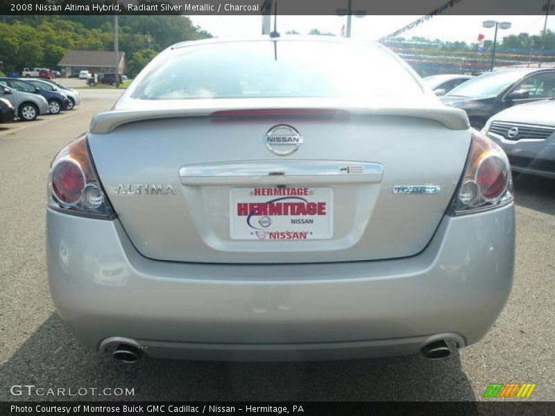 Radiant Silver Metallic / Charcoal 2008 Nissan Altima Hybrid