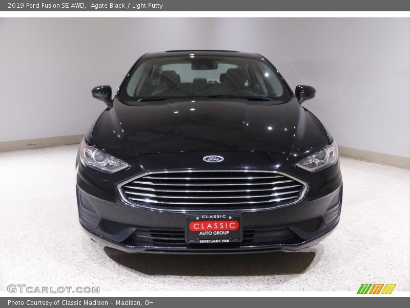 Agate Black / Light Putty 2019 Ford Fusion SE AWD
