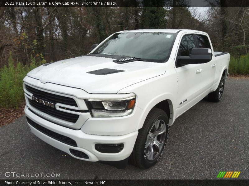 Bright White / Black 2022 Ram 1500 Laramie Crew Cab 4x4