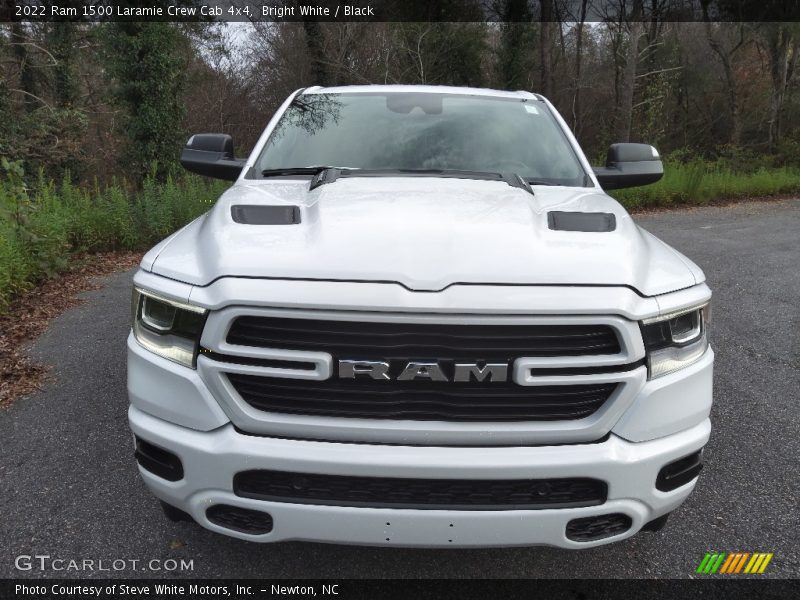 Bright White / Black 2022 Ram 1500 Laramie Crew Cab 4x4