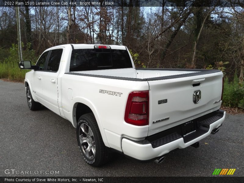 Bright White / Black 2022 Ram 1500 Laramie Crew Cab 4x4