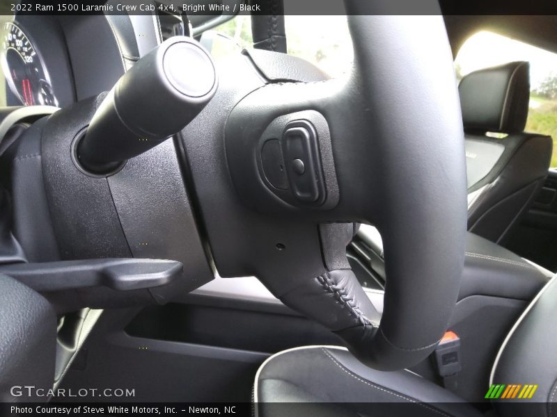 Bright White / Black 2022 Ram 1500 Laramie Crew Cab 4x4