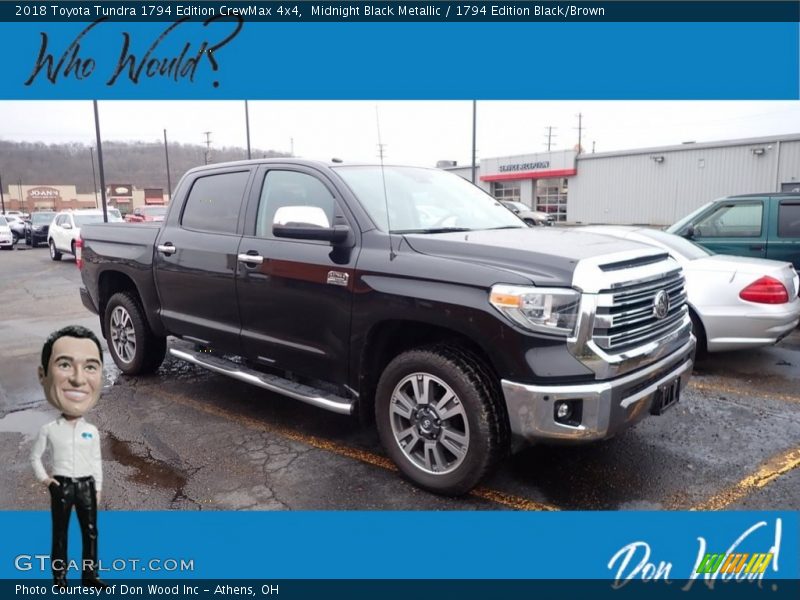 Midnight Black Metallic / 1794 Edition Black/Brown 2018 Toyota Tundra 1794 Edition CrewMax 4x4