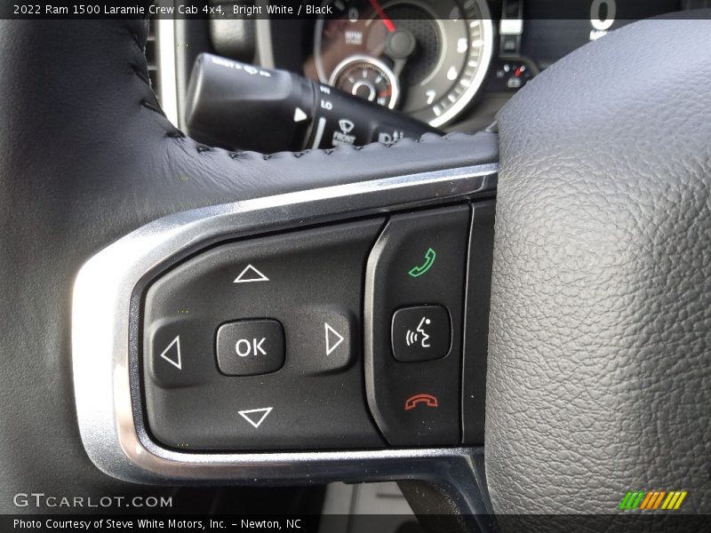 Bright White / Black 2022 Ram 1500 Laramie Crew Cab 4x4