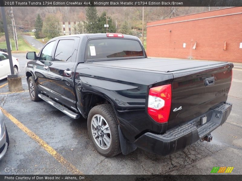 Midnight Black Metallic / 1794 Edition Black/Brown 2018 Toyota Tundra 1794 Edition CrewMax 4x4