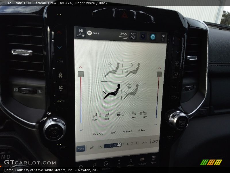 Bright White / Black 2022 Ram 1500 Laramie Crew Cab 4x4