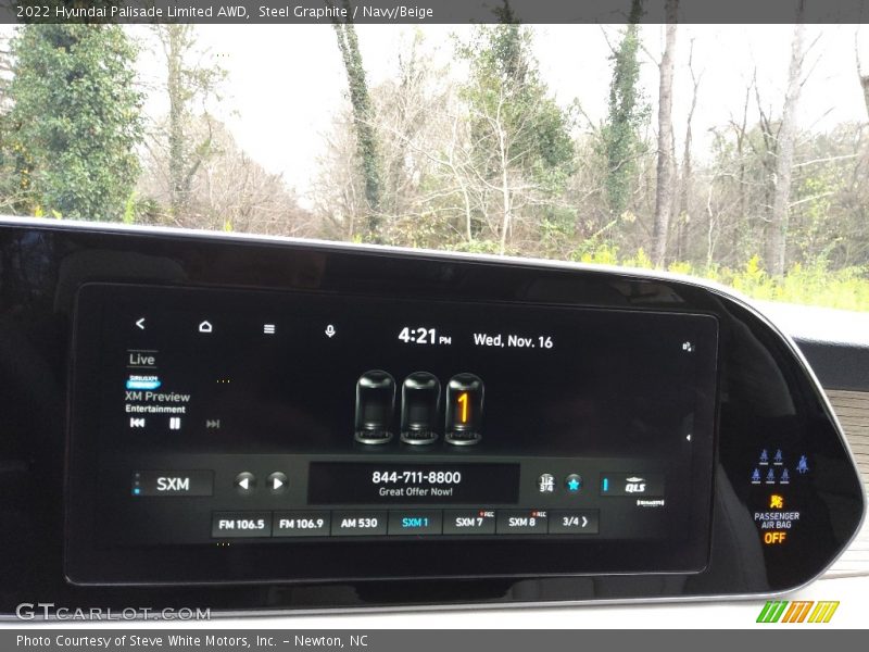 Controls of 2022 Palisade Limited AWD